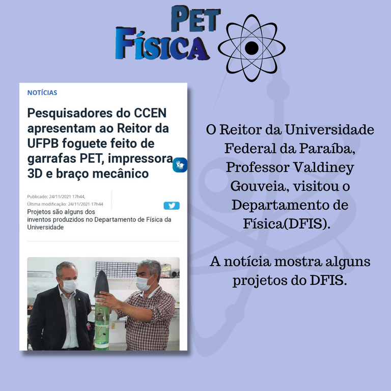 Visita Do Reitor Ao Departamento De F Sica Universidade Federal Da