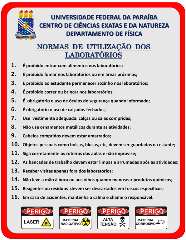 Normas de Utilizacao dos Labs