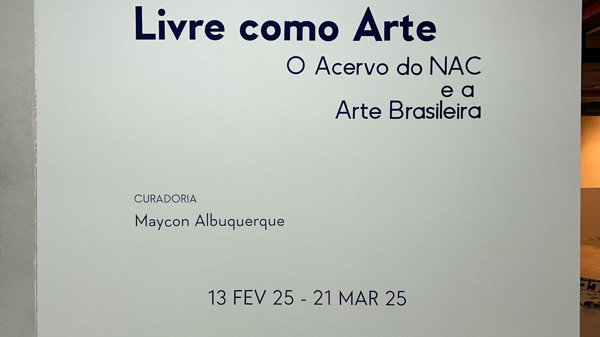 UFPB apresenta a exposição 'Livre como Arte' destacando o acervo do NAC e a arte brasileira contemporânea